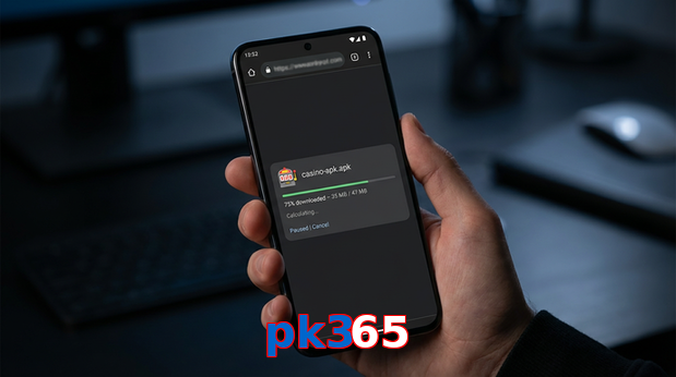 Main screen of Pk365 apk page for PK players