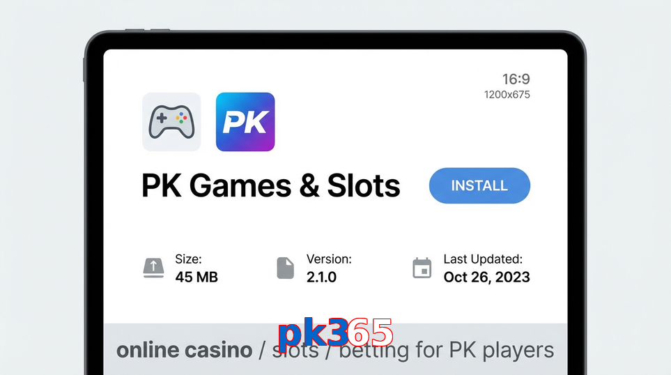 Game list for Pk365 gameapk section