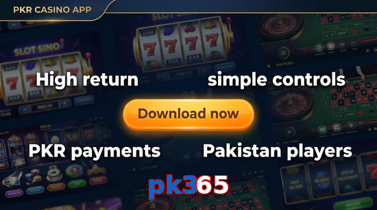 Main screen of Pk365 gamedownload page for PK players