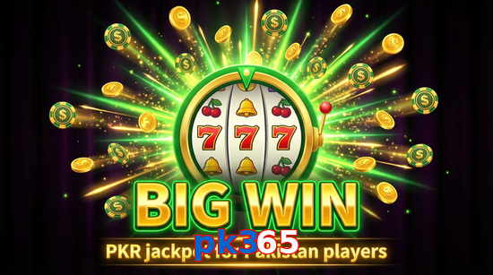 Big win animation on Pk365 slot game